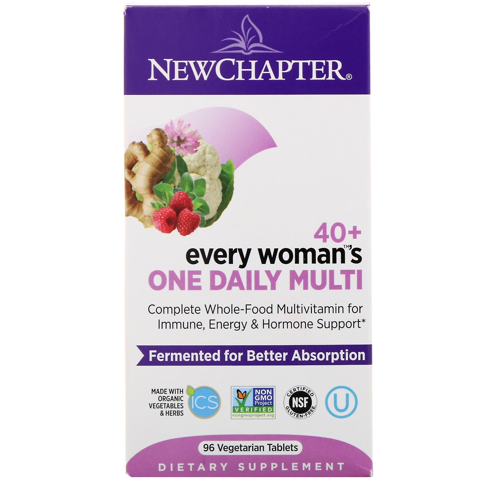 New Chapter, 40+ Every Woman's One Daily Multi, 96 Comprimidos Vegetarianos