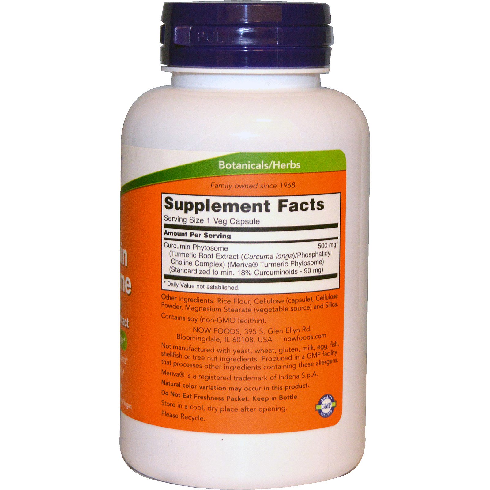 Now Foods, Curcumin Phytosome, 60 Cápsulas Vegetais - Imagem 2