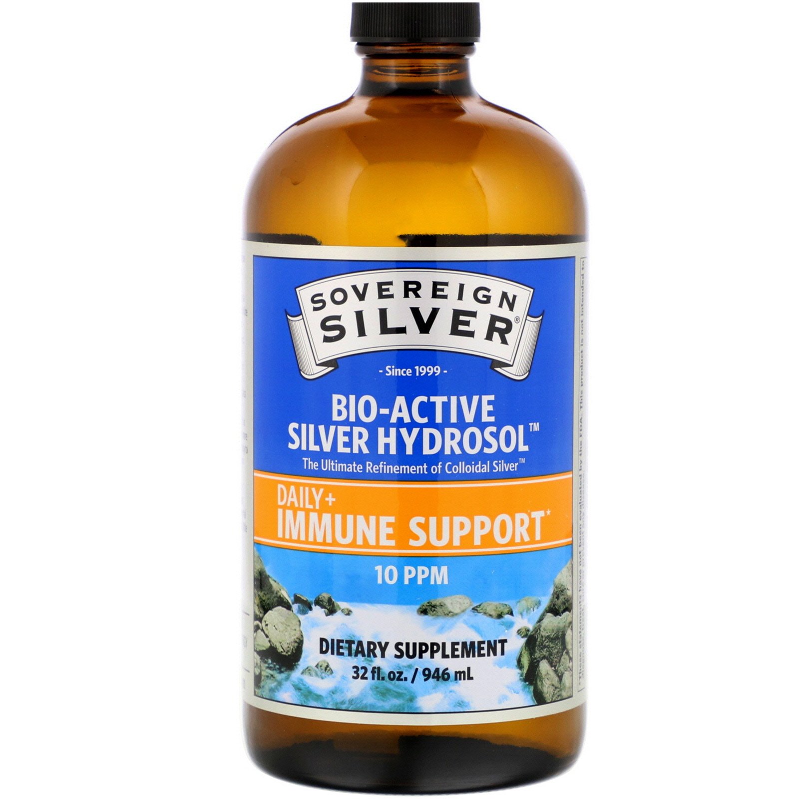 Sovereign Silver, Bio-Active Silver Hydrosol, 946 ml (32 fl oz) - Imagem 3