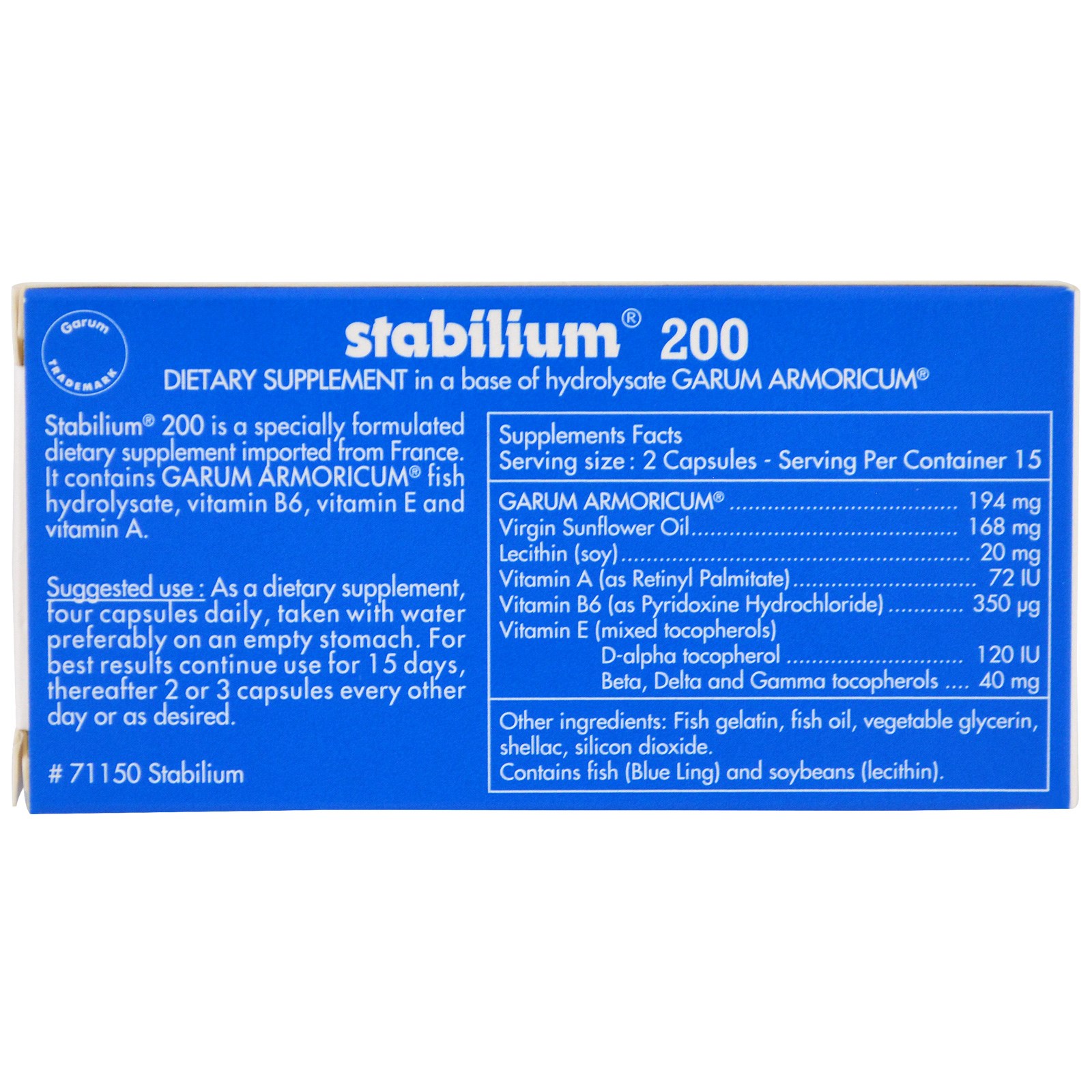 Nutricology, Stabilium 200, 30 Cápsulas - Imagem 2