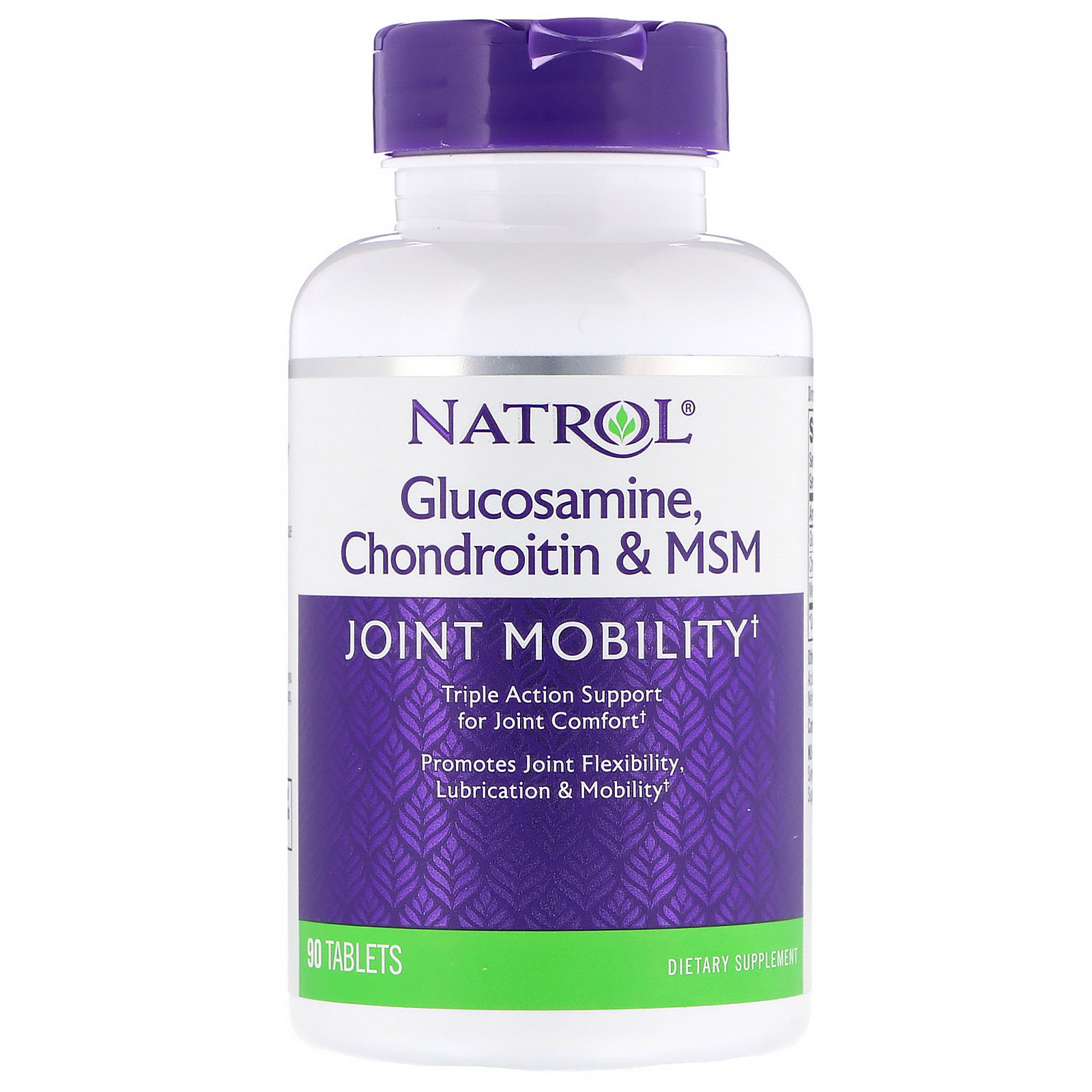 Natrol, Glucosamina, Condroitina e MSM, 90 Comprimidos