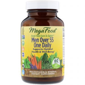 Comprar megafood, men over 55 one daily, multivitamin & mineral, 60 tablets preço no brasil herbs & botanicals men's health prostate health suplementos em oferta suplemento importado loja 129 online promoção -
