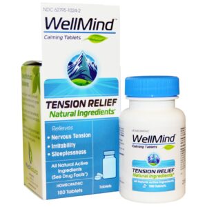 MediNatura, WellMind comprimidos calmantes, alívio da tensão, 100 comprimidos
