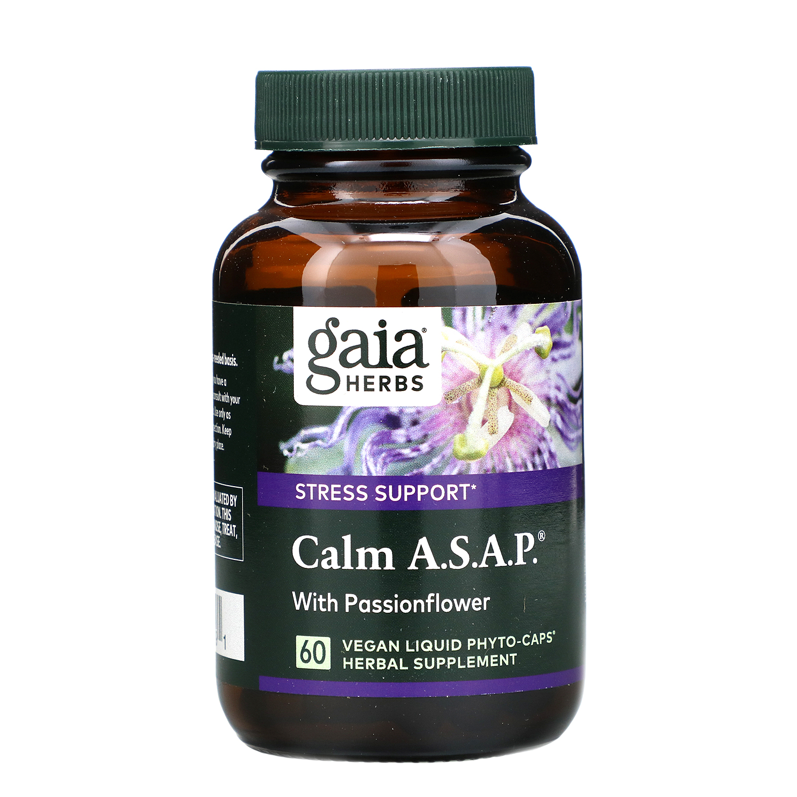 Gaia Herbs, Calm A.S.A.P., 60 Vegan Liquid Phyto-Caps - Imagem 3