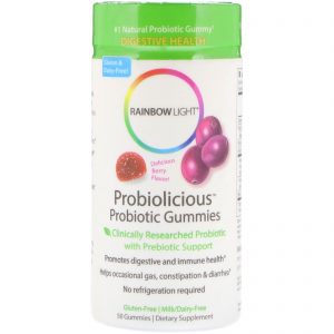Comprar rainbow light, gummies probióticos, sabor delicioso de frutas, 50 gummies preço no brasil prebióticos suplementos nutricionais suplemento importado loja 89 online promoção -