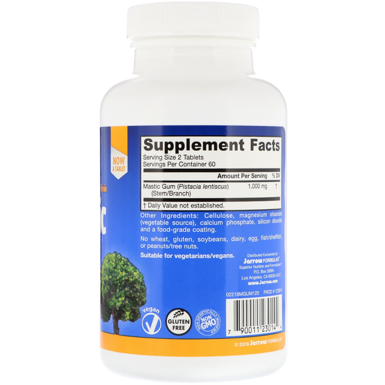 Jarrow Formulas, Mastic Gum, 120 Comprimidos - Imagem 2