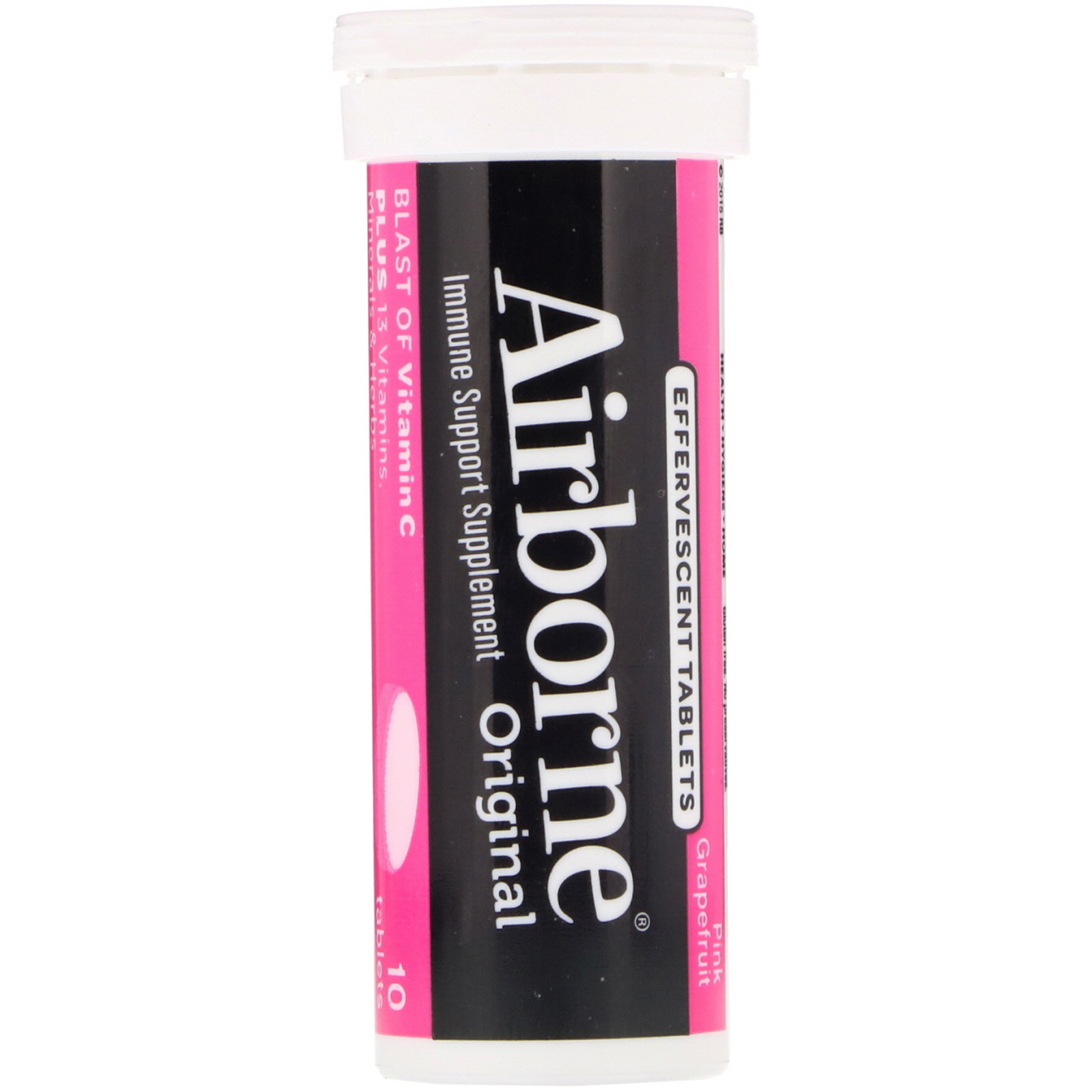 AirBorne, Explosão de Vitamina C, Toranja Rosa, 10 Comprimidos Efervescentes - Imagem 3