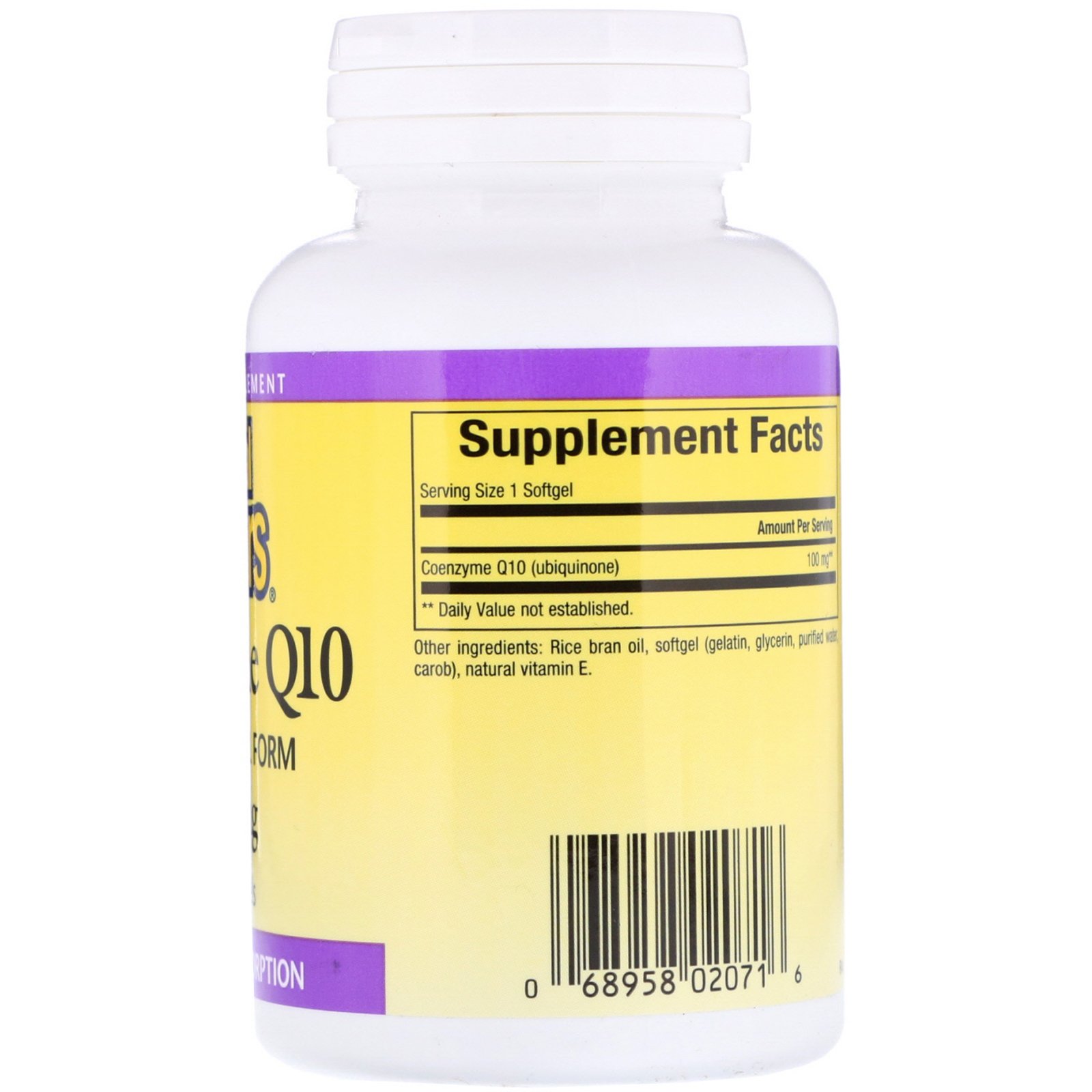 Natural Factors, Coenzima Q10, Absorção Otimizada, 100 mg, 60 Cápsulas Gelatinosas - Imagem 2