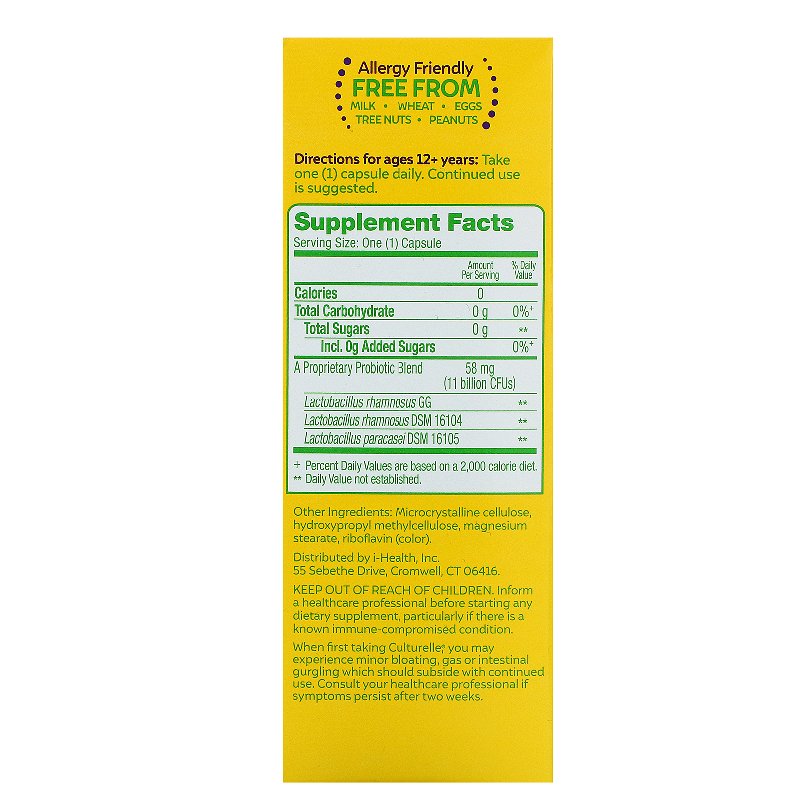 Culturelle, Probiotics, Total Balance, 11 Billion CFU, 30 Vegetarian Capsules - Imagem 3