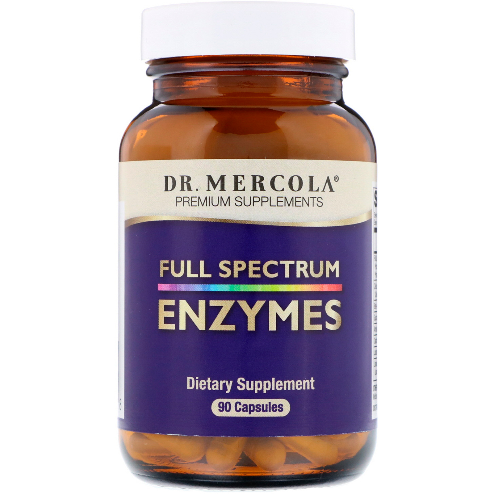 Dr. Mercola, Enzimas, Espectro Completo, 90 Cápsulas