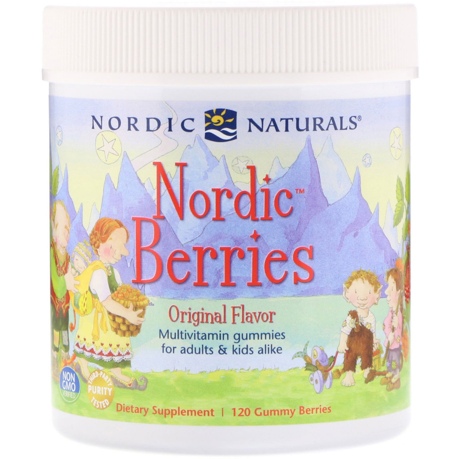 Nordic Naturals, Frutas Silvestres Nórdicas, Gomas Multivitamínicas, Sabor Original, 120 Gomas de Frutas