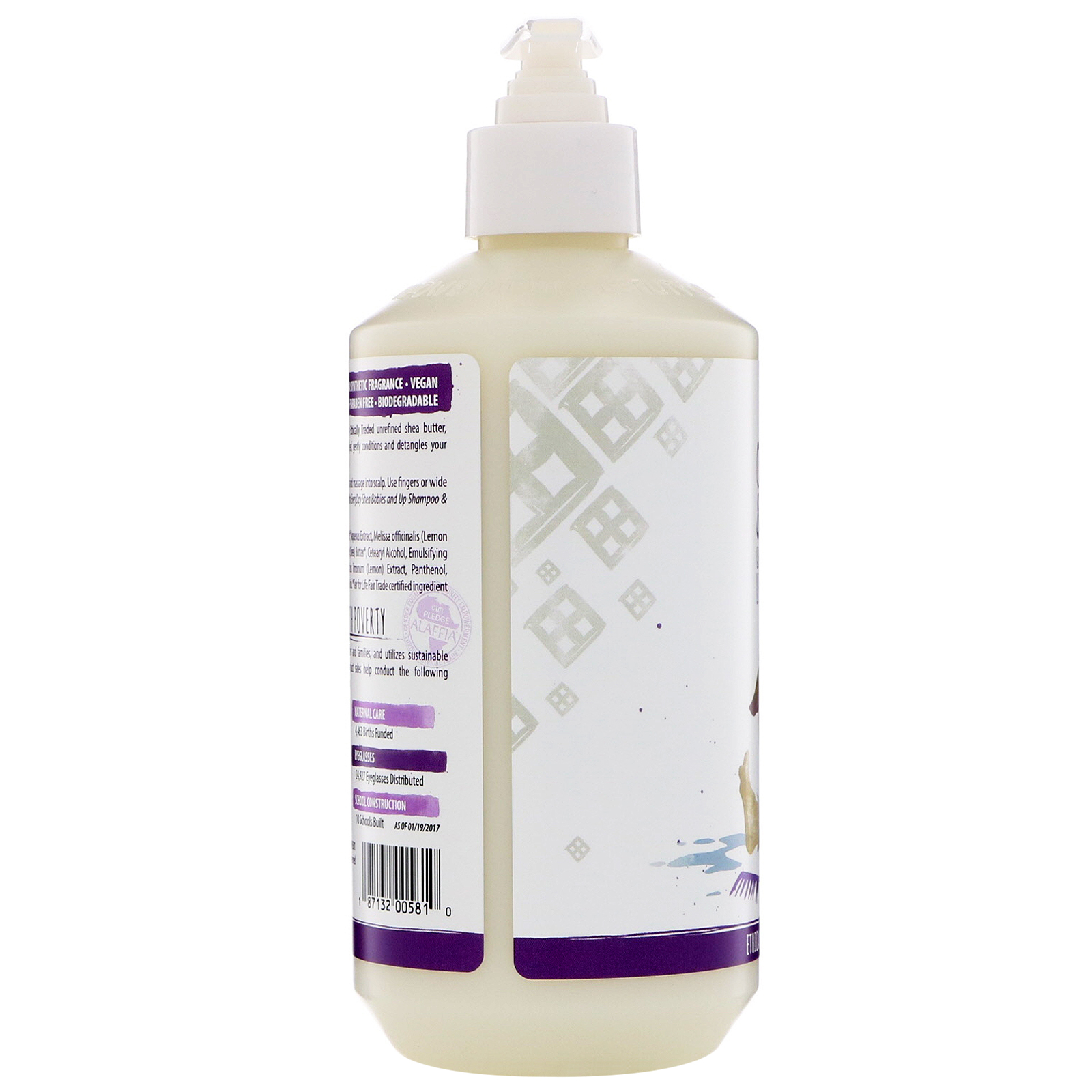 Alaffia, Condicionador & Desembaraçante, Ideal para Bebês Pequenos e Maiores, Limão e Lavanda, 16 fl oz (475 ml) - Imagem 3