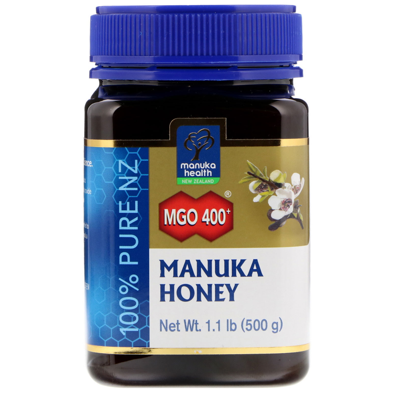 Manuka Health, Mel de Manuka, MGO 400, 500 g (1,1 lb)