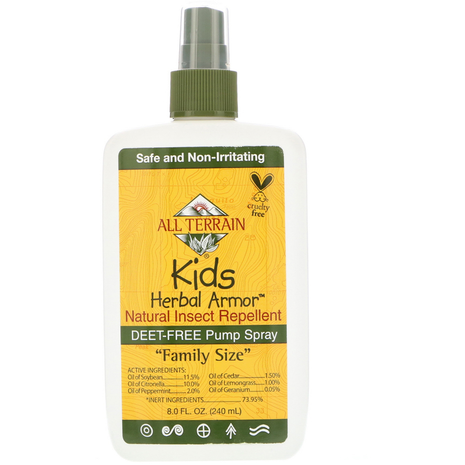 All Terrain, Proteção Herbal para Crianças, Repelente de Insetos Natural, 8 fl oz (240 ml)