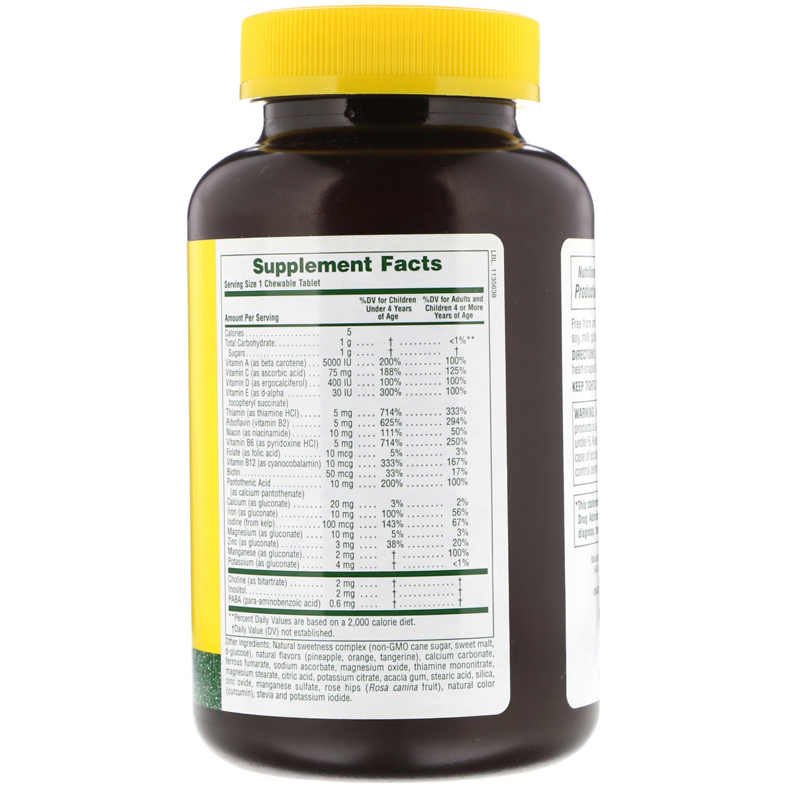 Nature's Plus, Love Bites, Multi-Vitamin & Mineral, Supplement For Children, 180 Tablets - Imagem 2