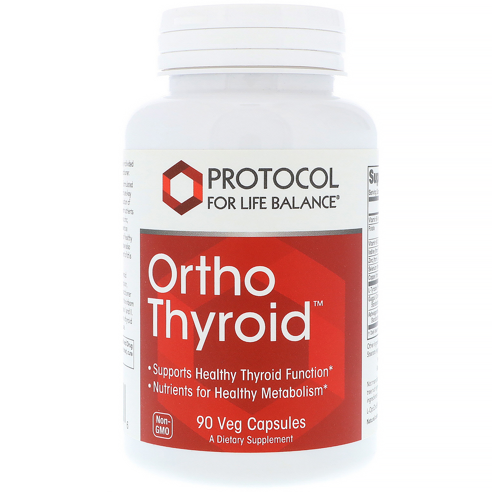 Protocol for Life Balance, Ortho Thyroid, 90 Cápsulas Vegetais
