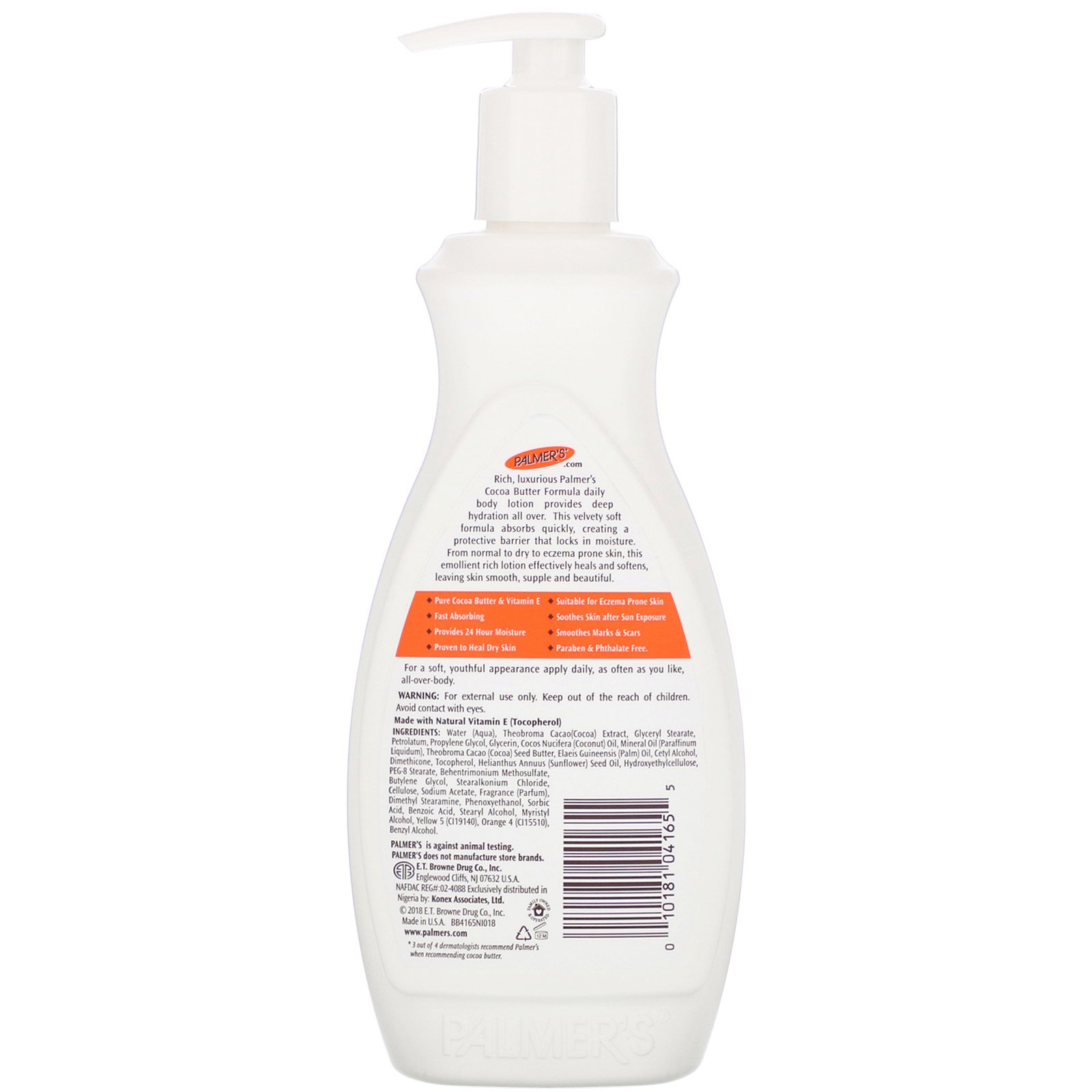 Palmer's, Fórmula de Manteiga de Cacau com Vitamina E, 13,5 fl oz (400 ml) - Imagem 2