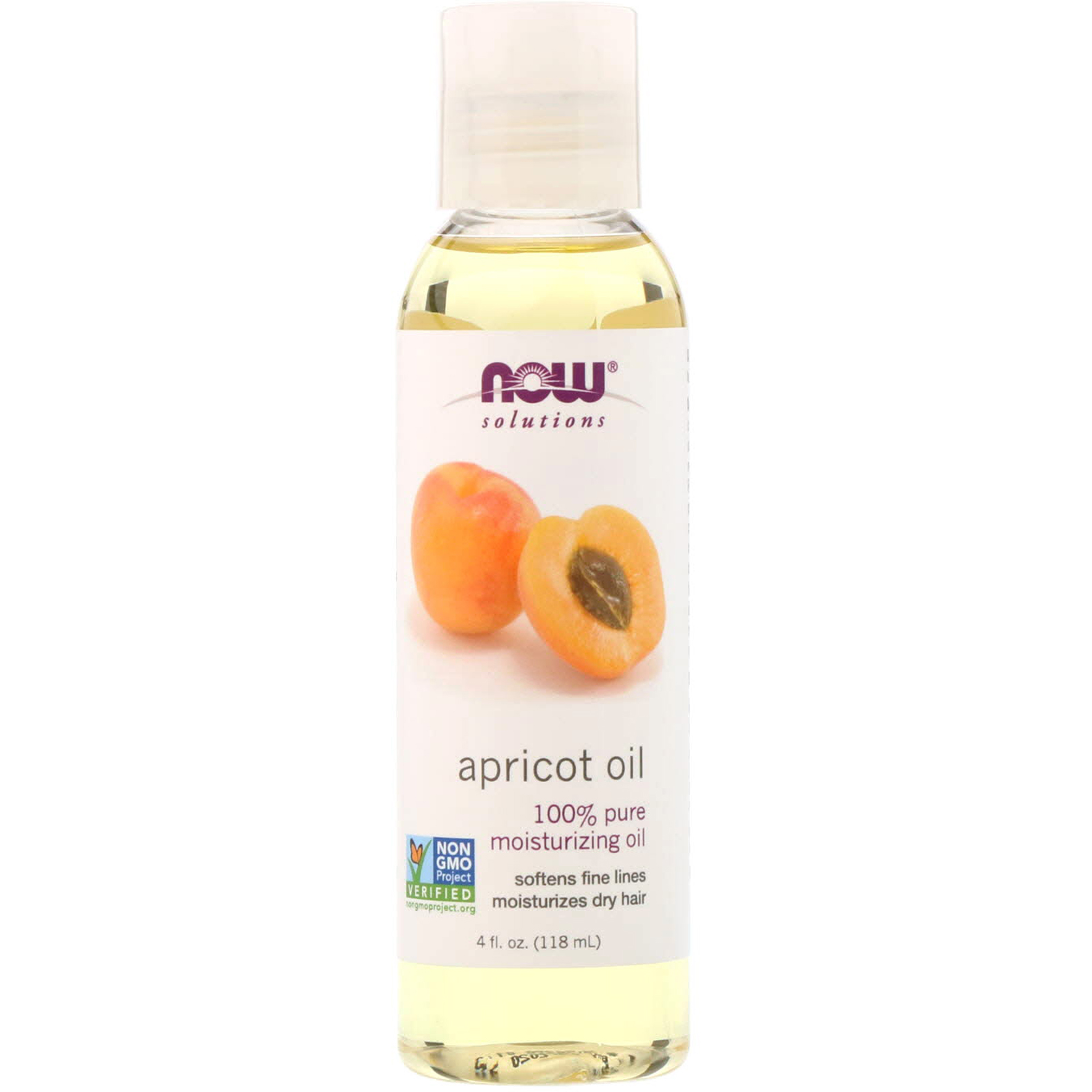 Now Foods, Soluções, Óleo de Damasco, 118 ml (4 oz)