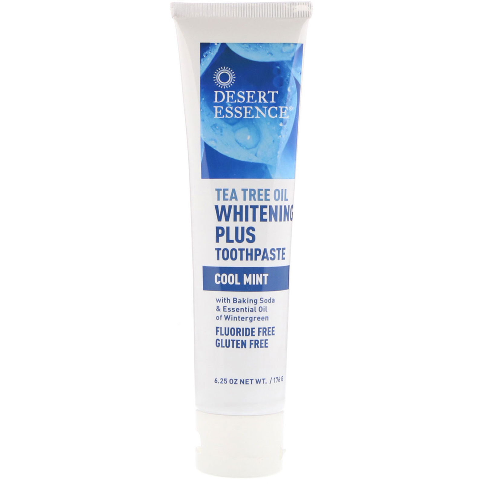 Desert Essence, Tea Tree Oil Whitening Plus Toothpaste, Hortelã Fresca, 176 g (6,25 oz) - Imagem 3