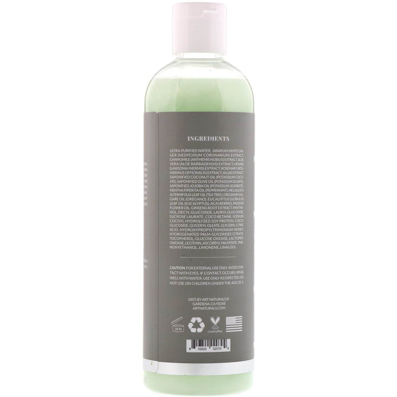 Artnaturals, Sabonete para o Corpo e Pés, Antifúngico, 12 fl oz (354,8 ml) - Imagem 2