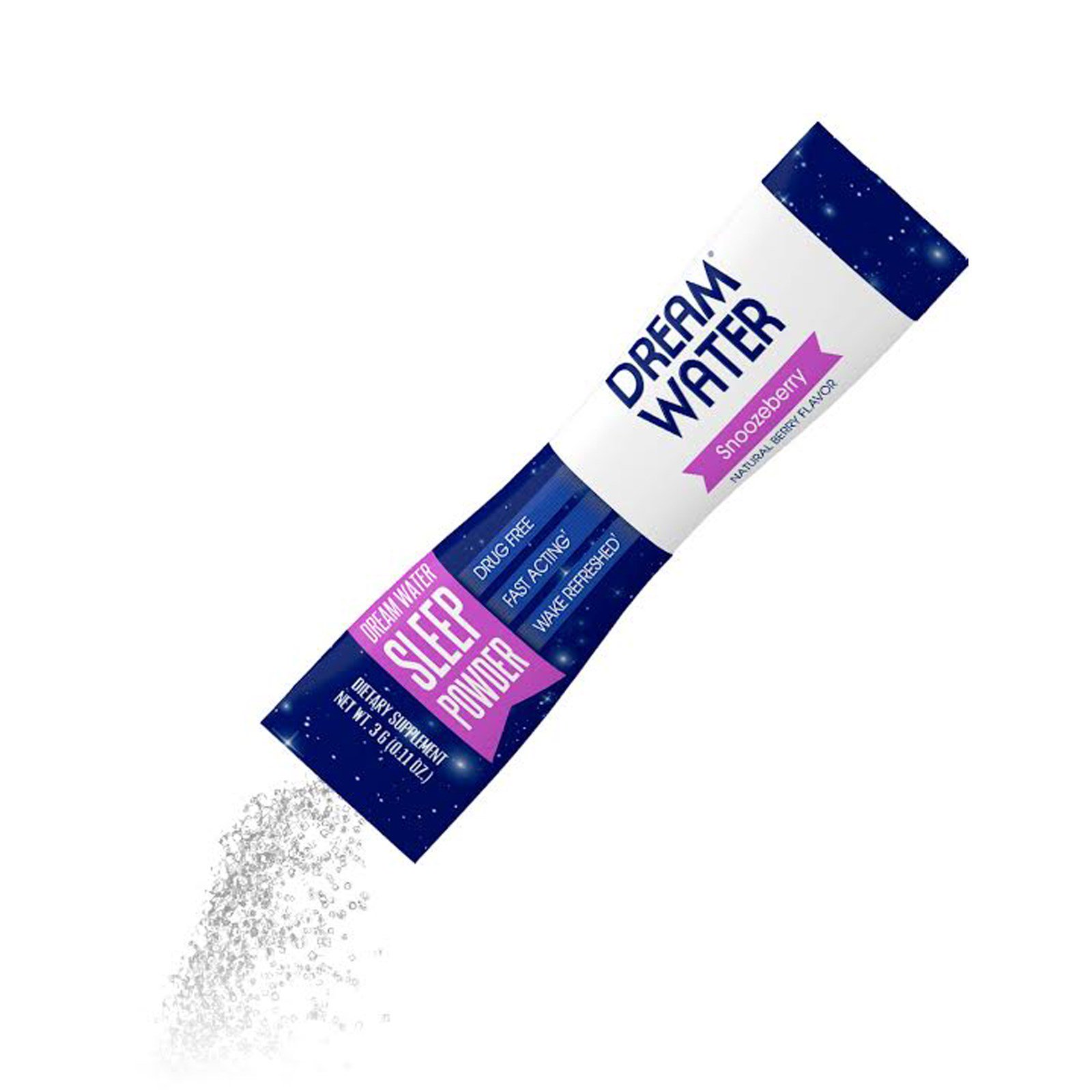 Dream Water, Sleep Powder, Snoozeberry, 10 Pacotes, 3 g Cada - Imagem 3