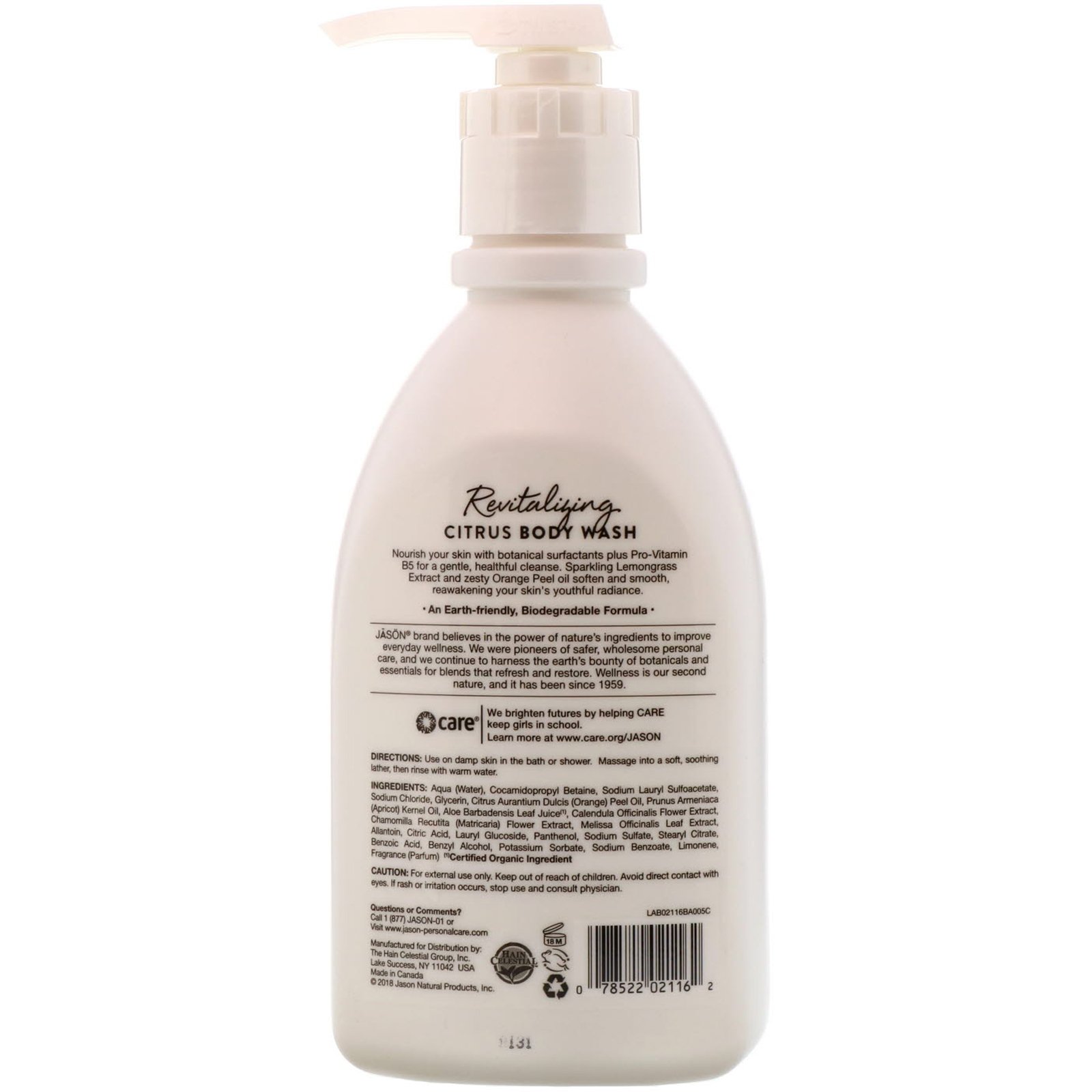 Jason Natural, Sabonete Líquido, Cítrico Revitalizante, 887 ml (30 fl oz) - Imagem 2