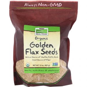 Comprar now foods, real food, organic golden flax seeds, 32 oz (907 g) preço no brasil linhaça suplementos nutricionais suplemento importado loja 157 online promoção -
