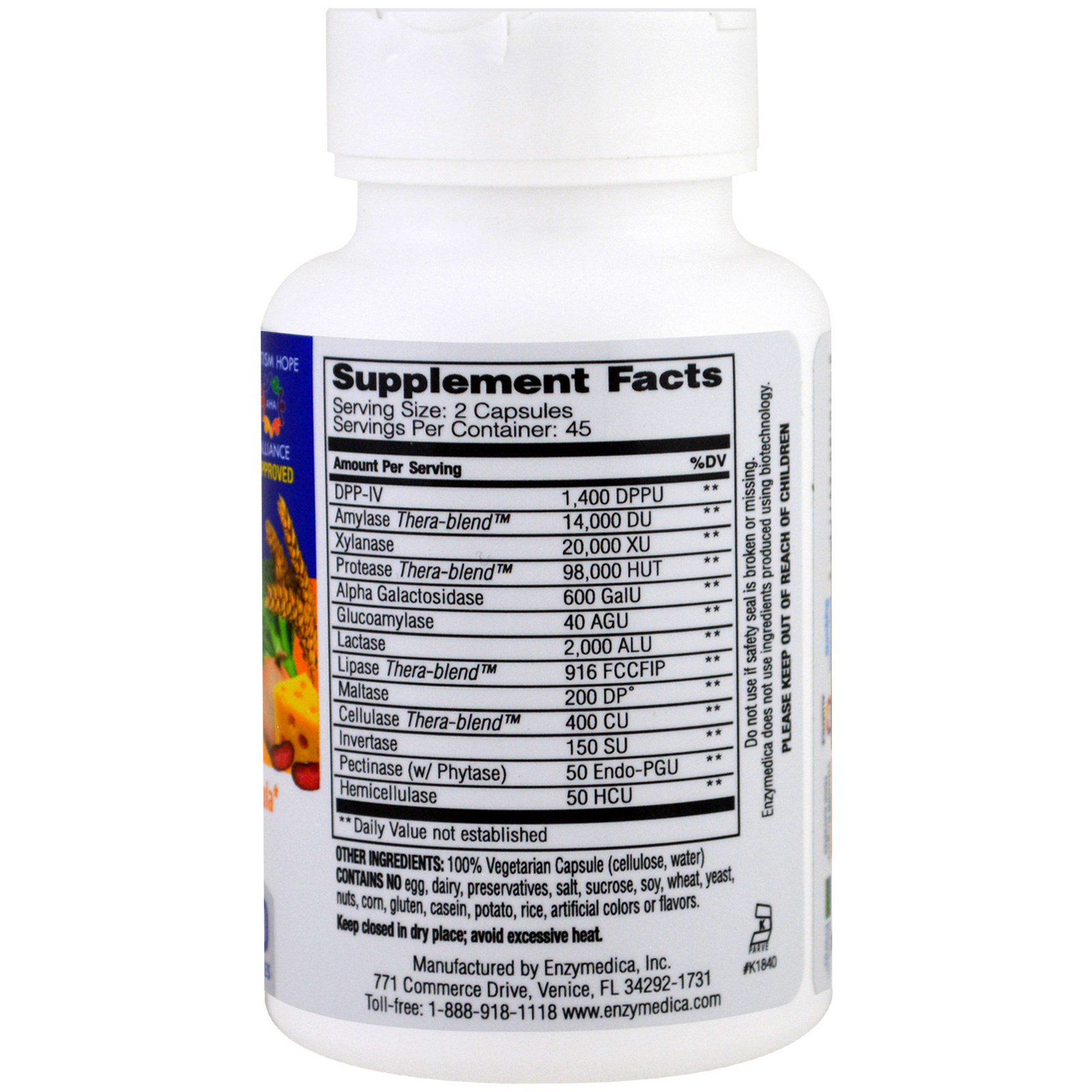 Enzymedica, Digest Spectrum, 90 Cápsulas - Imagem 2