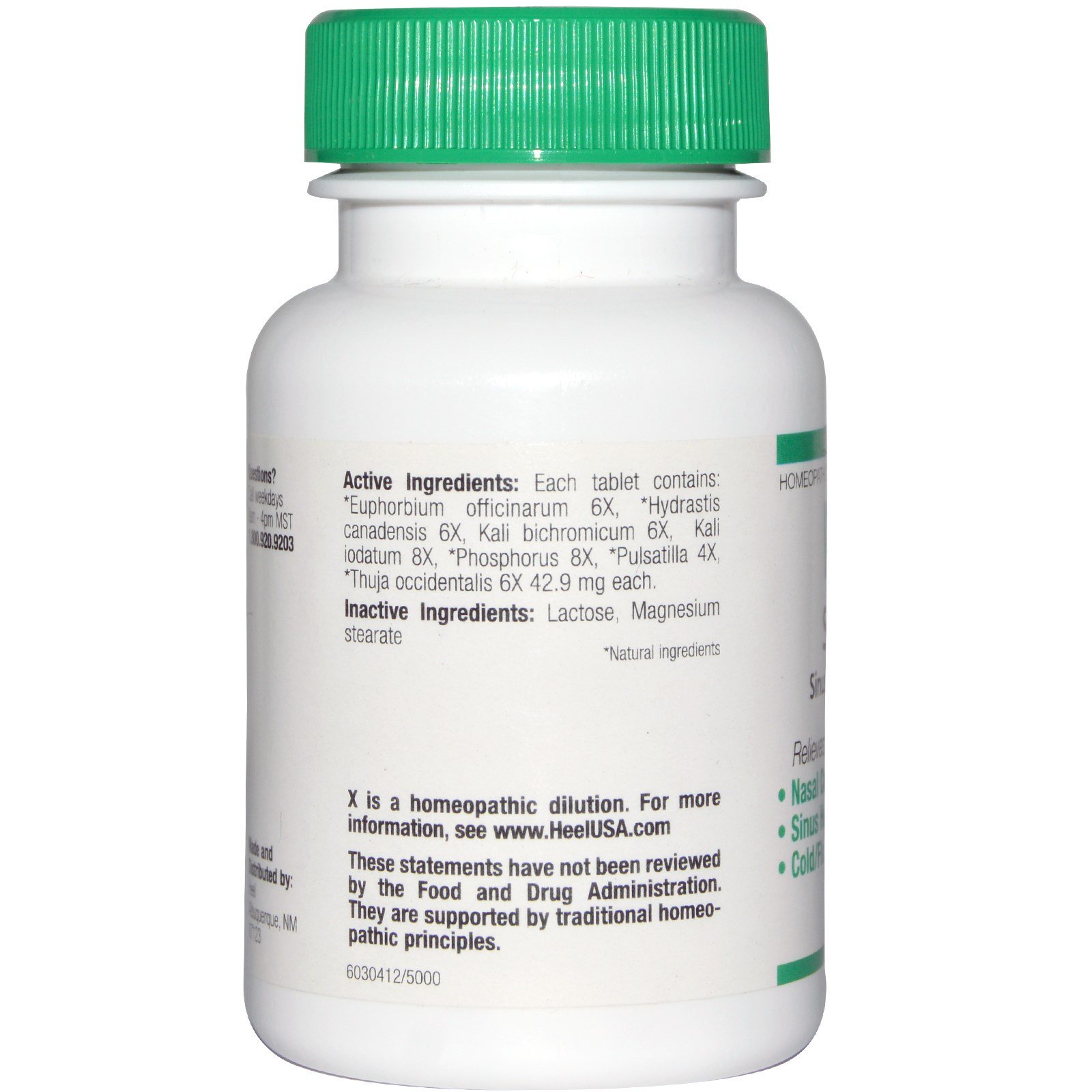 MediNatura, BHI, Sinus, 100 Comprimidos - Imagem 2