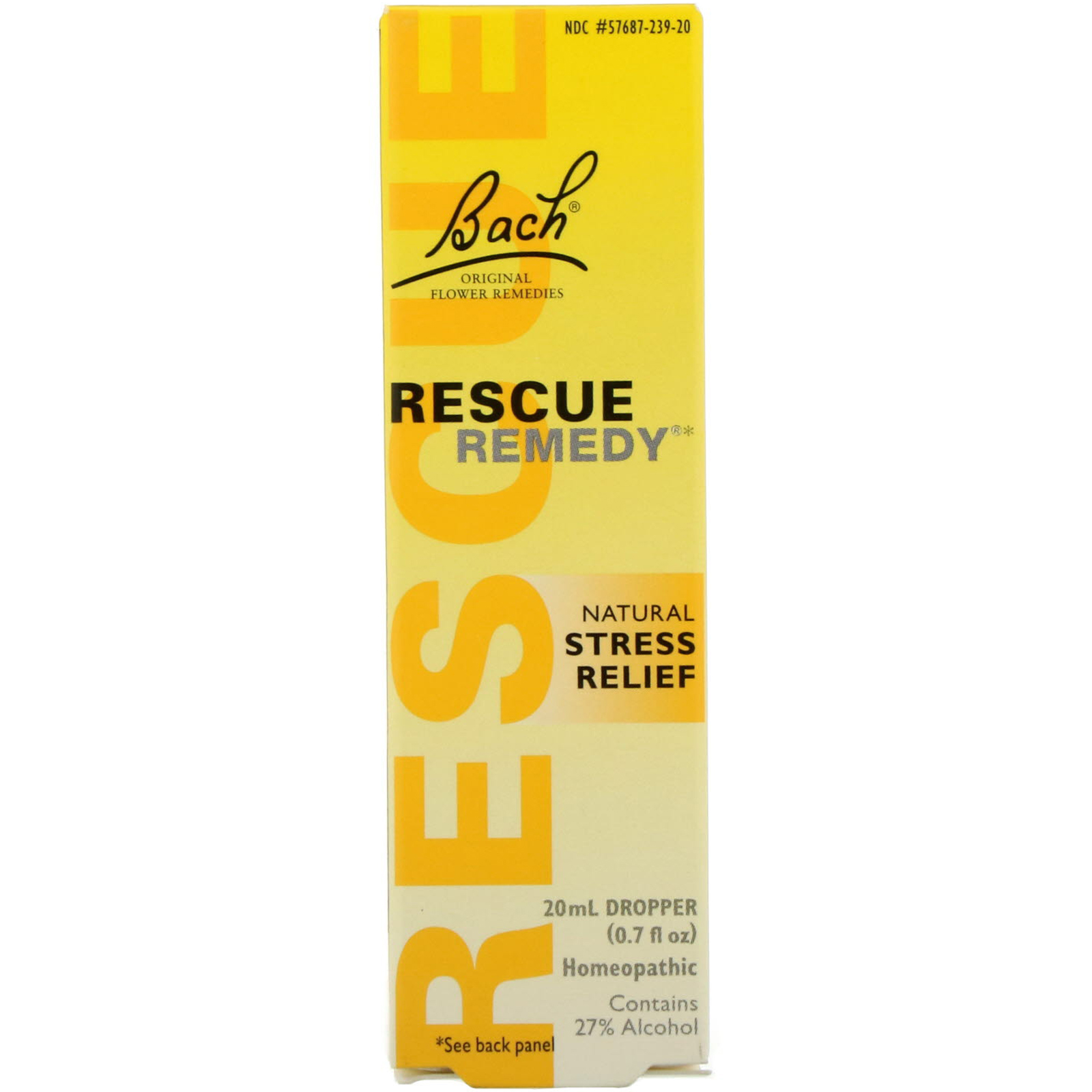 Bach, Original Flower Remedies, Rescue Remedy, Natural Stress Relief, 0.35 fl oz (10 ml) - Imagem 2