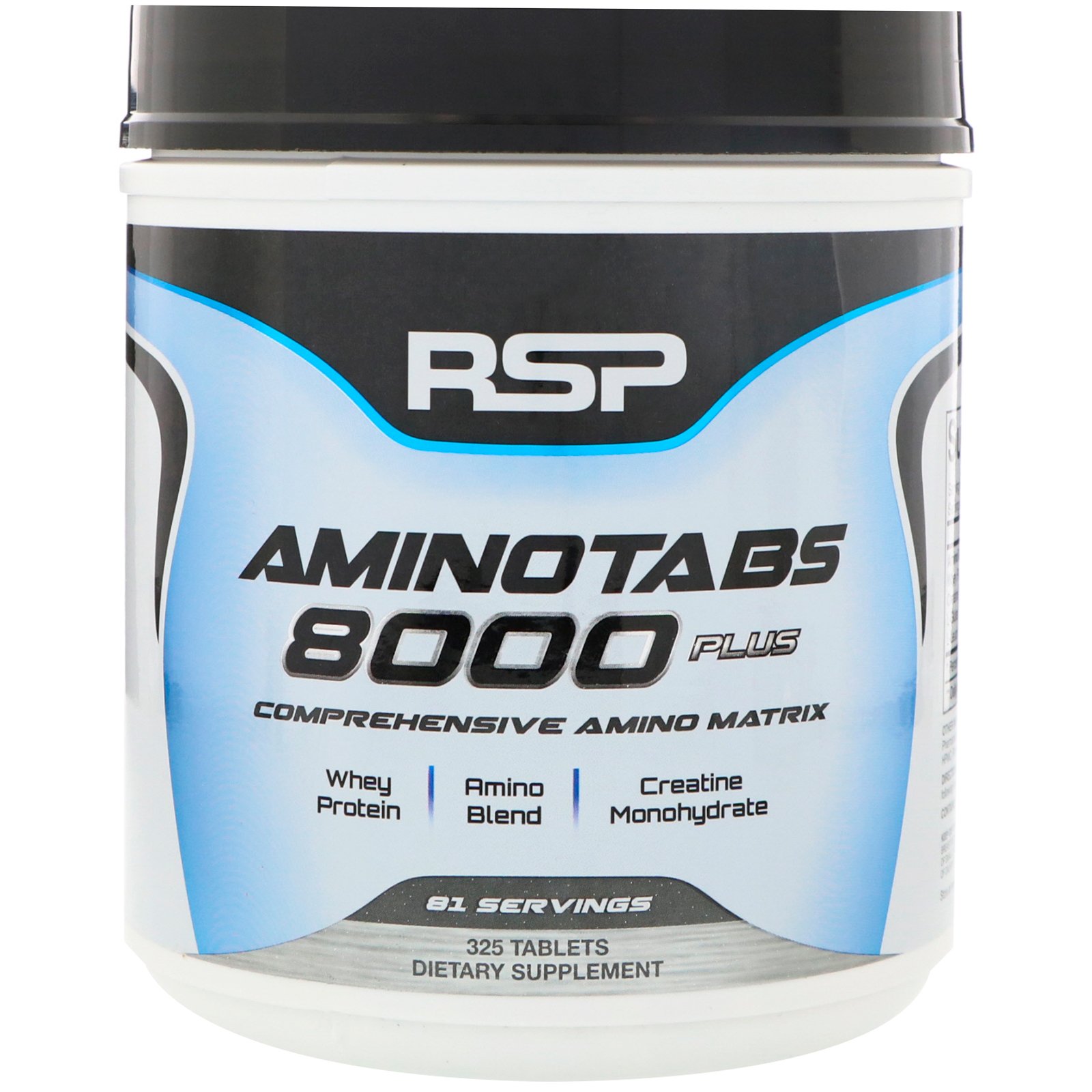 RSP Nutrition, AminoTabs 8000 Plus, 325 Comprimidos