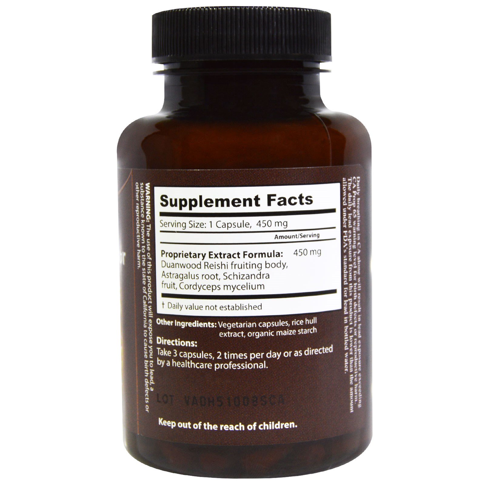 Dragon Herbs, Supreme Protector, 500 mg, 100 Veggie Caps - Imagem 2
