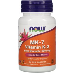 Comprar now foods, mk-7 vitamin k-2, extra strength, 300 mcg, 60 veg capsules preço no brasil vitamina k vitaminas e minerais suplemento importado loja 69 online promoção -