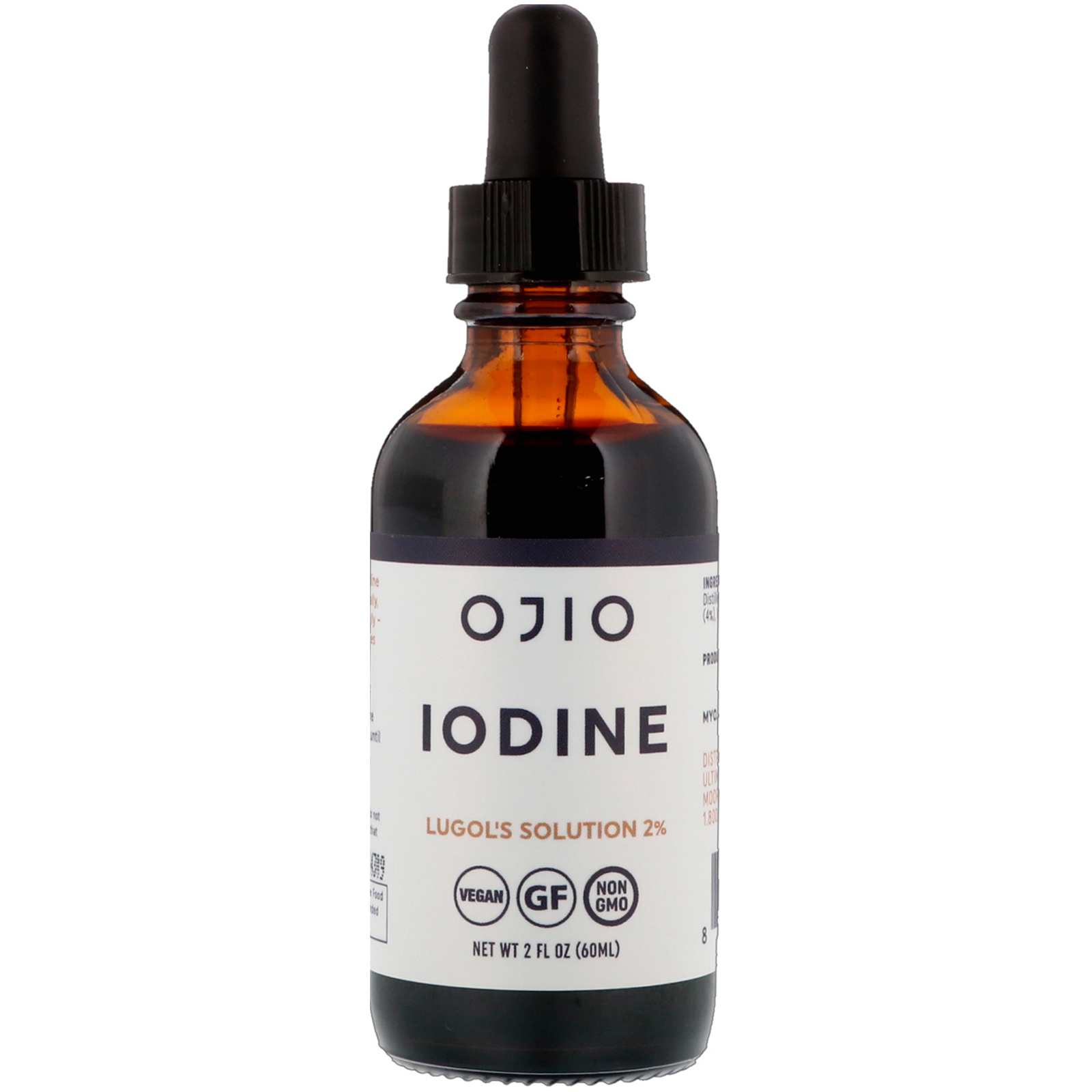 Ojio, Iodo, Solução de Lugol a 2%, 2 fl oz (60 ml)