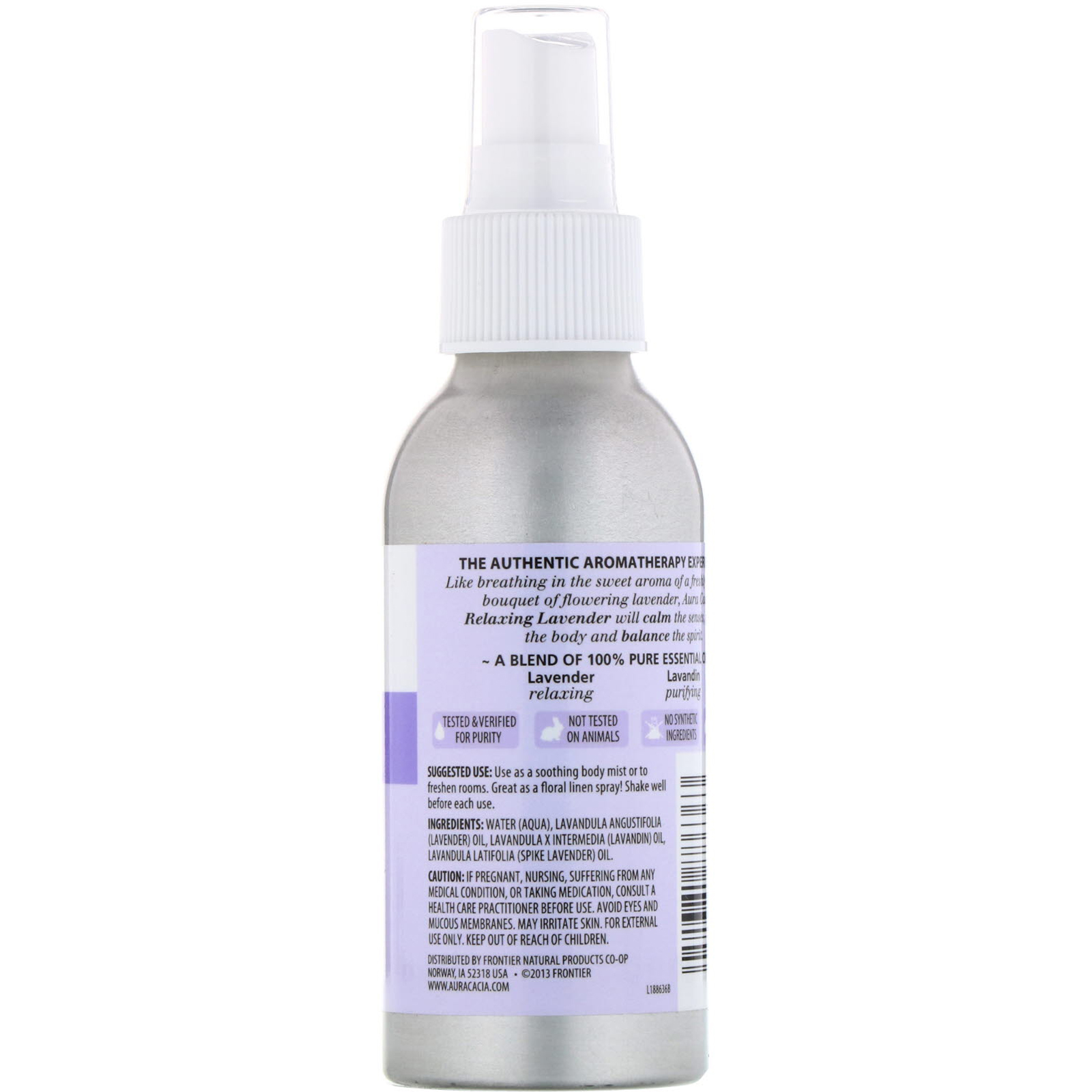 Aura Cacia, Aromatherapy Room & Body Mist, Lavanda Relaxante, 118 ml (4 fl oz) - Imagem 2