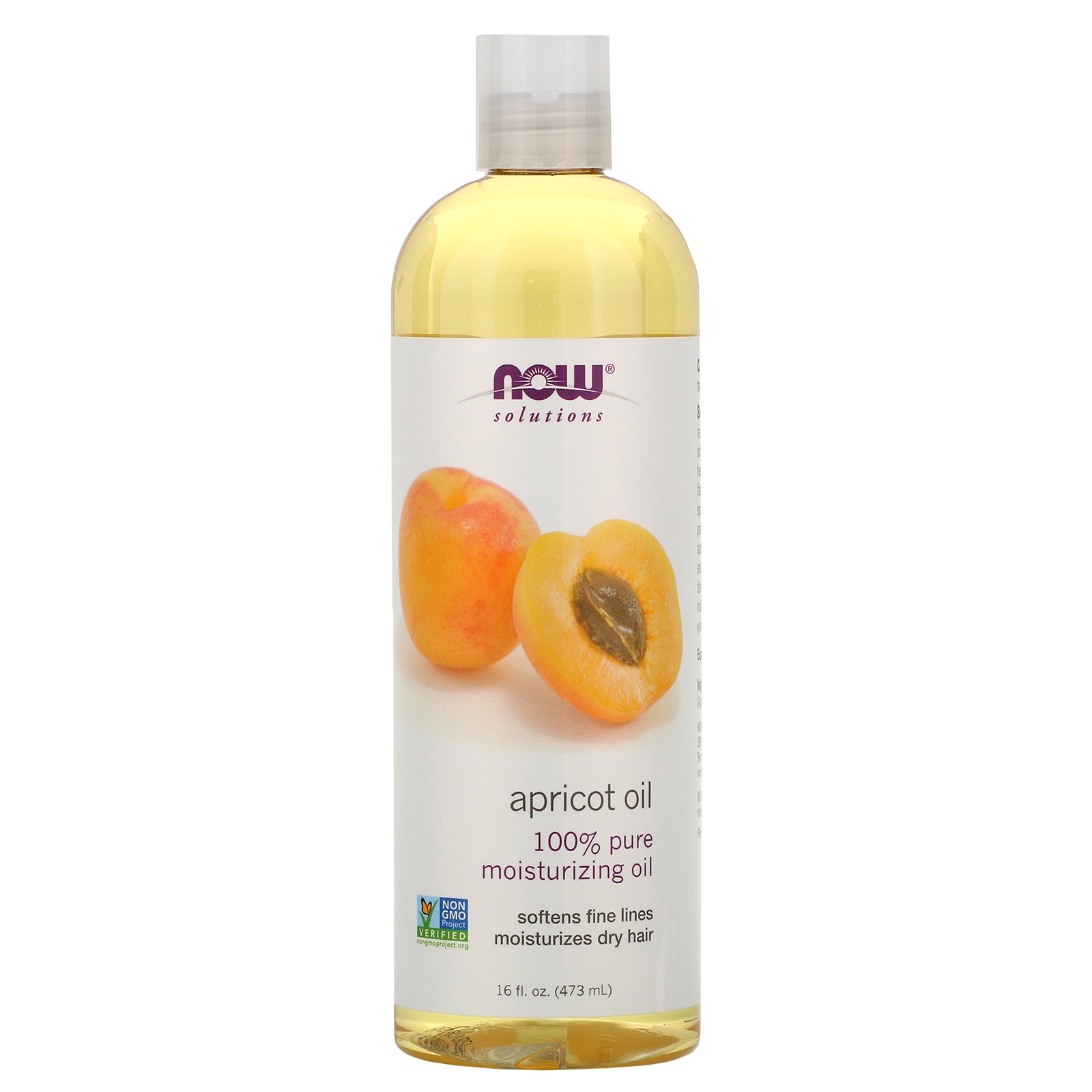Now Foods, Solutions, Óleo de Damasco, 473 ml (16 fl oz)