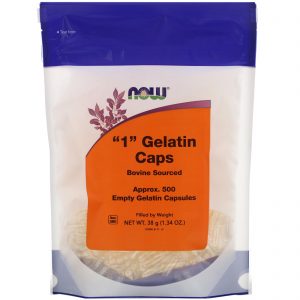 Comprar now foods, "1" gelatin caps, approx. 500 empty gelatin capsules preço no brasil cápsulas vazias suplementos nutricionais suplemento importado loja 19 online promoção -