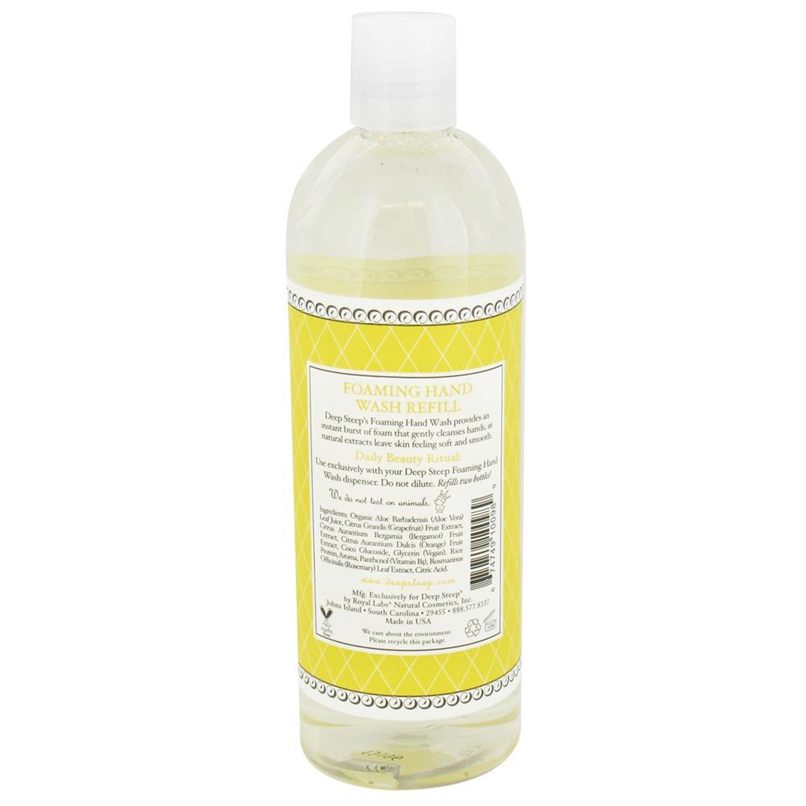 Deep Steep, Refil de Sabonete Espumante para as Mãos, Toranja - Bergamota, 16 fl oz (474 ml) - Imagem 2
