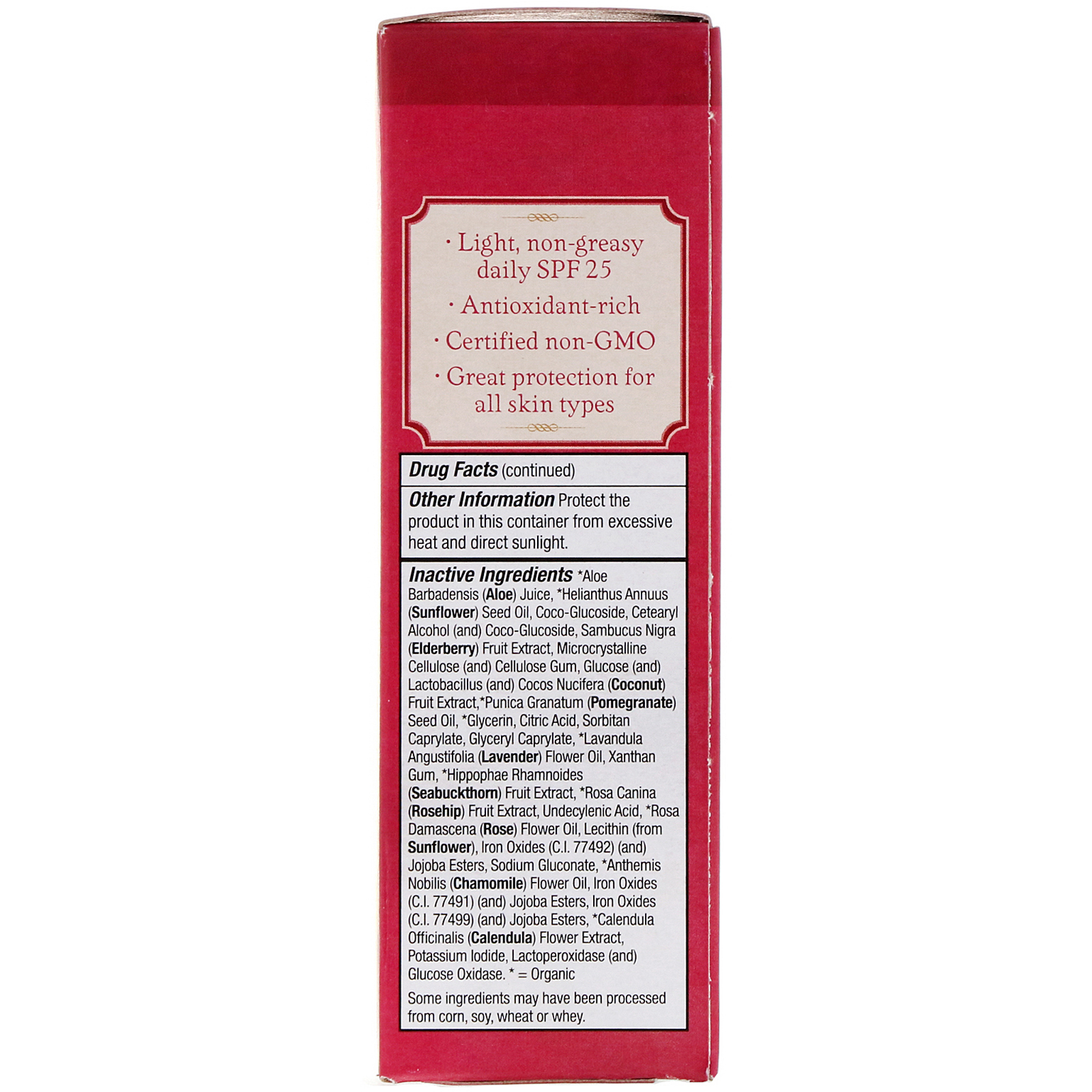 Badger Company, Natural Mineral Face Sunscreen, Sheer Tint, SPF 25, Damascus Rose, 1.6 fl oz (47 ml) - Imagem 3