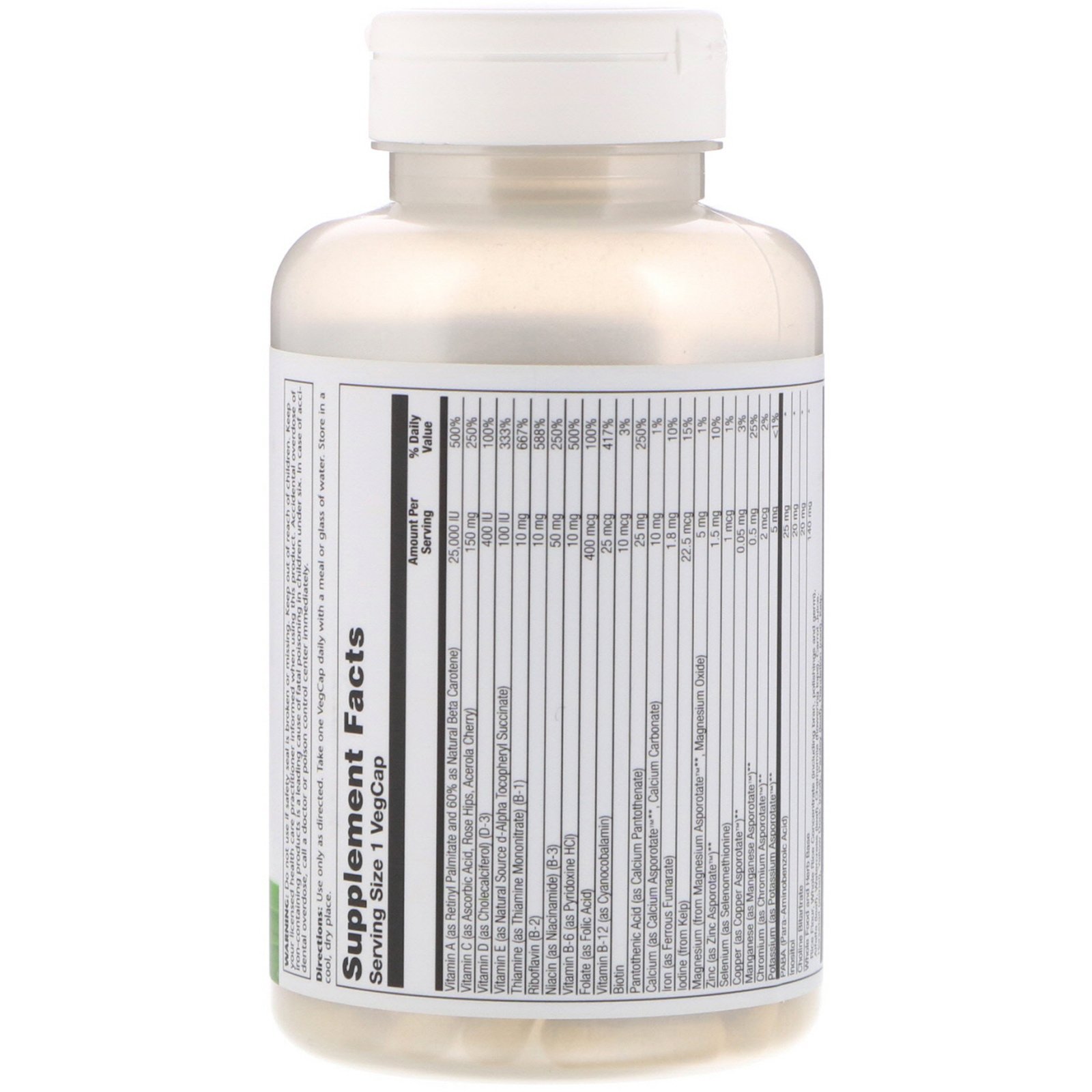 Solaray, Uma Vez ao Dia Alta Energia, Multivitamínico, 120 Cápsulas Vegetarianas - Imagem 2