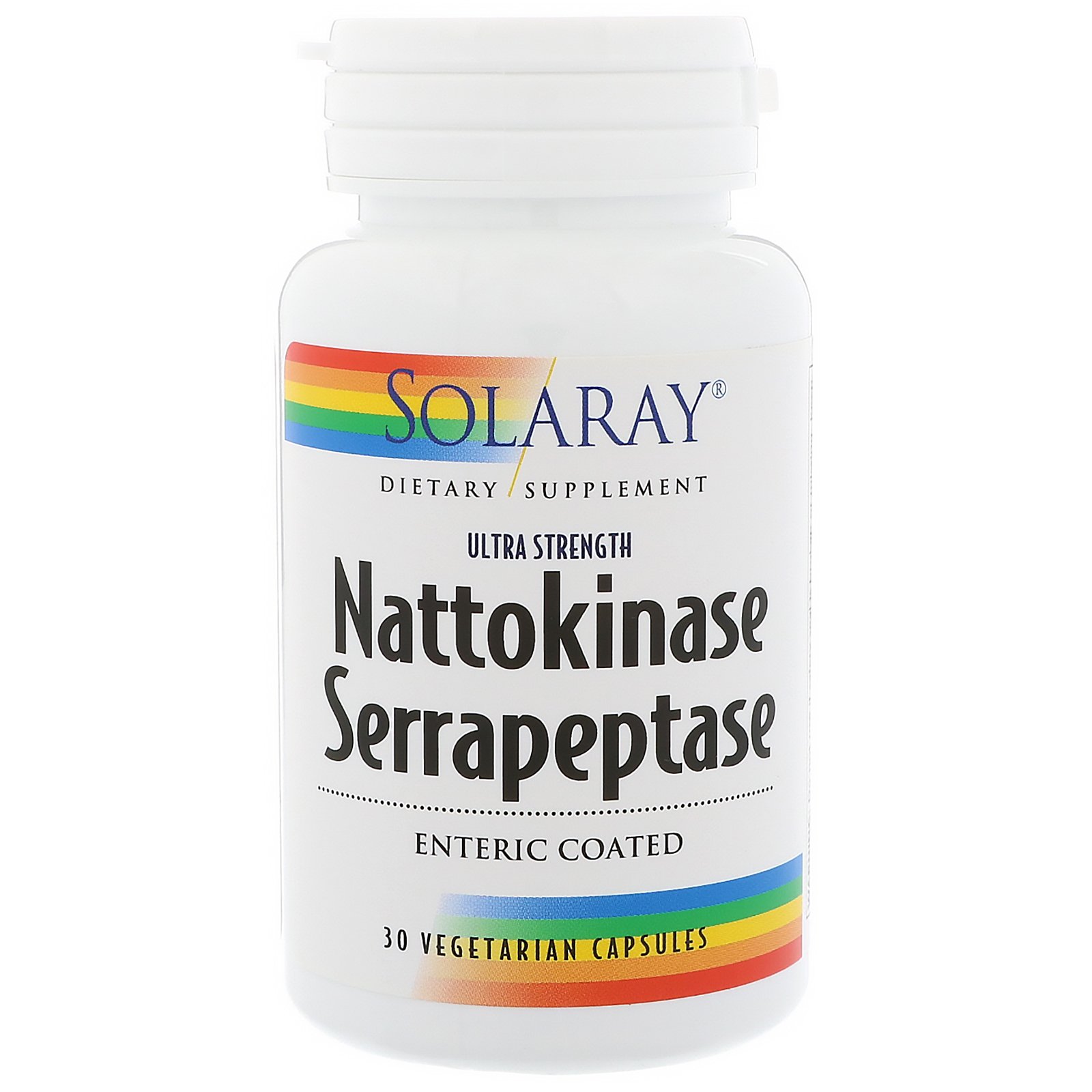 Solaray, Nattokinase Serrapeptase, 30 Cápsulas Vegetarianas