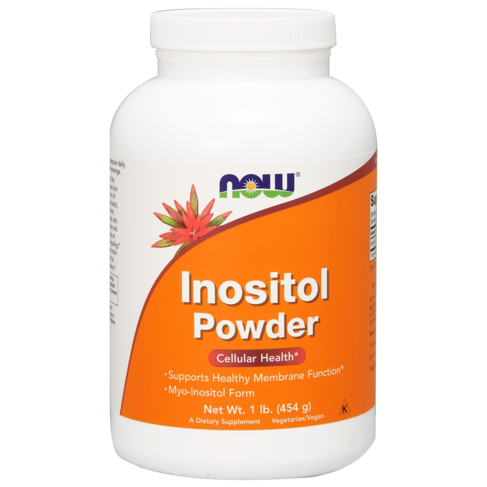 Now Foods, Inositol em Pó, 454 g (1 lb)