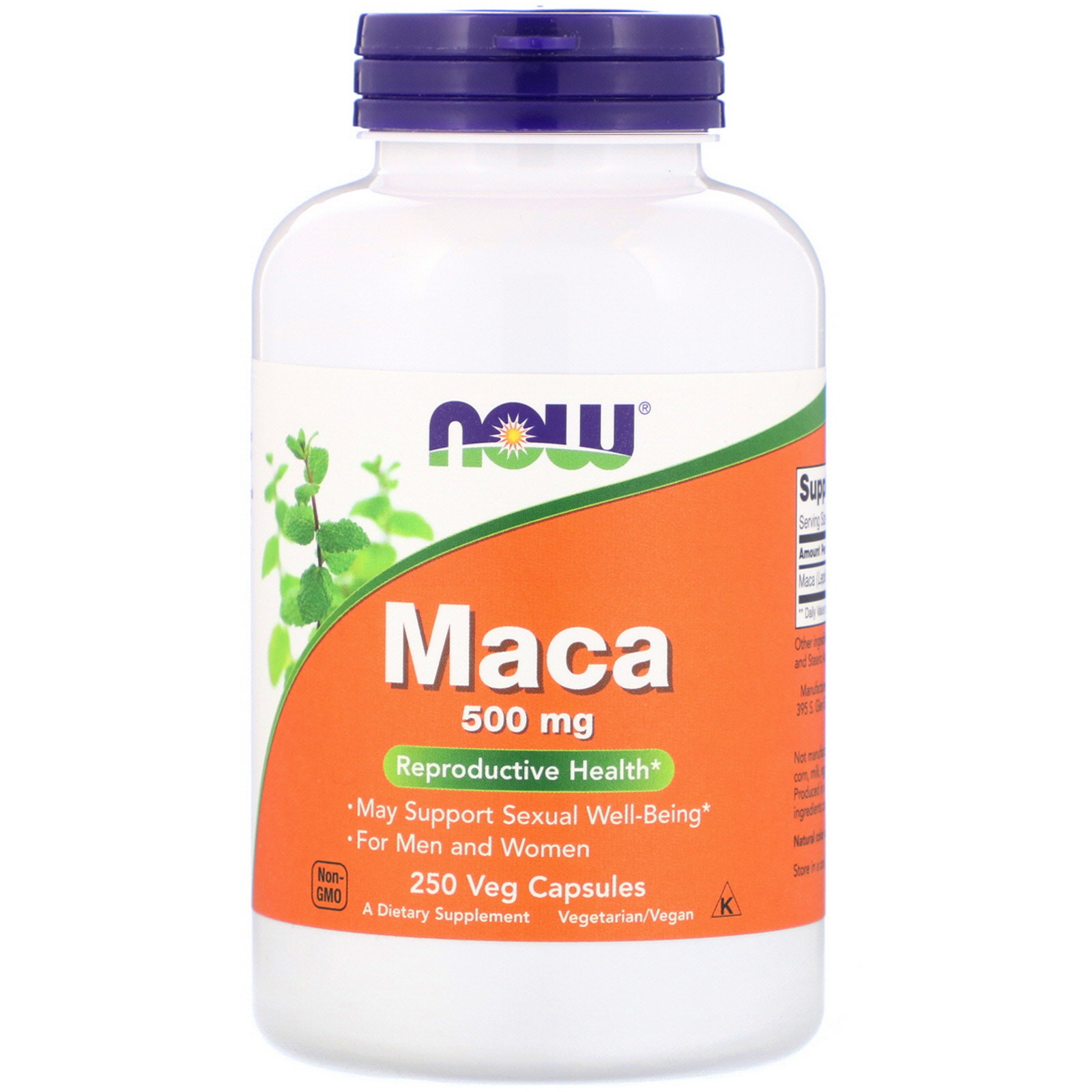 Now Foods, Maca, 500 mg, 250 Cápsulas Vegetais
