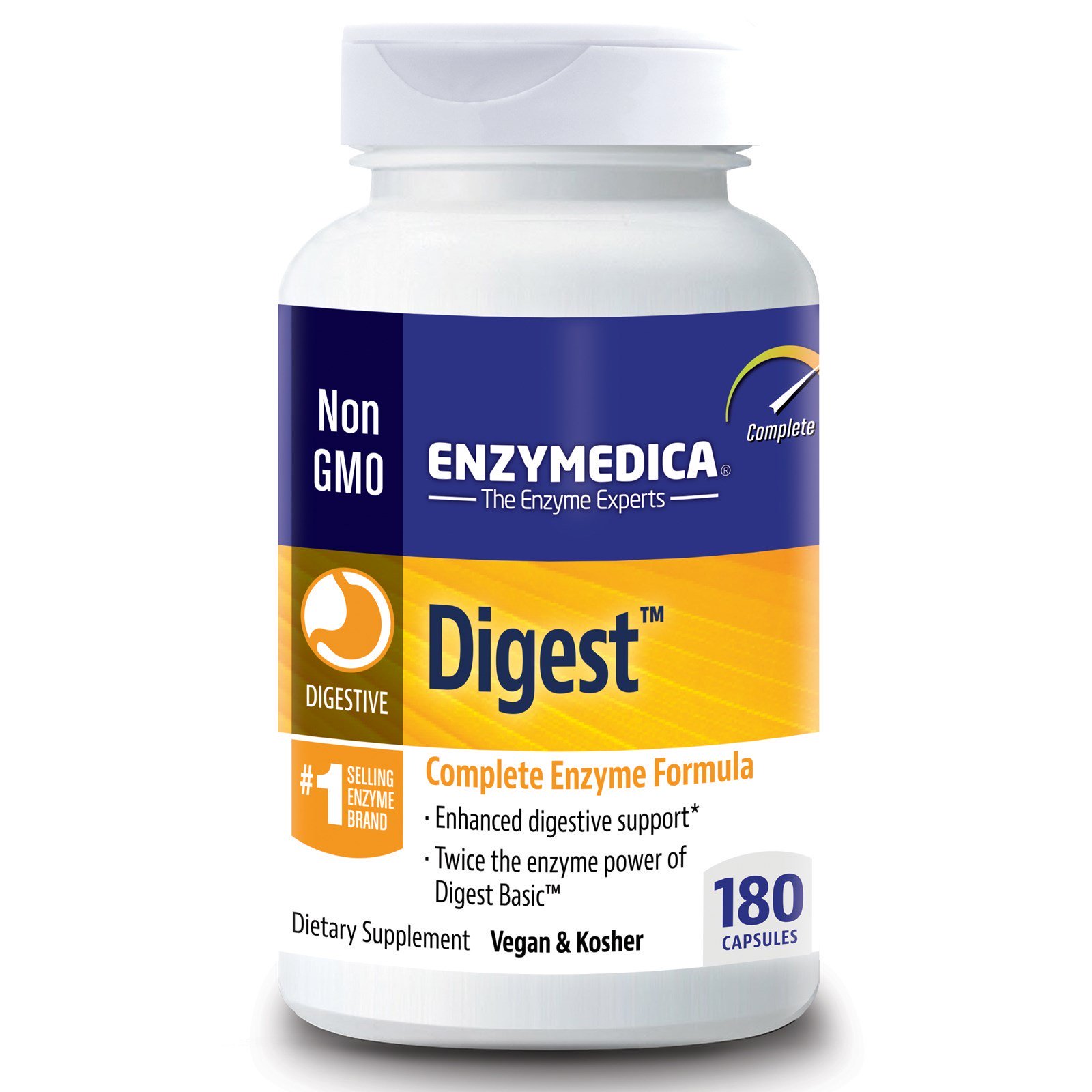 Enzymedica, Digest, Fórmula Completa de Enzimas, 180 Cápsulas