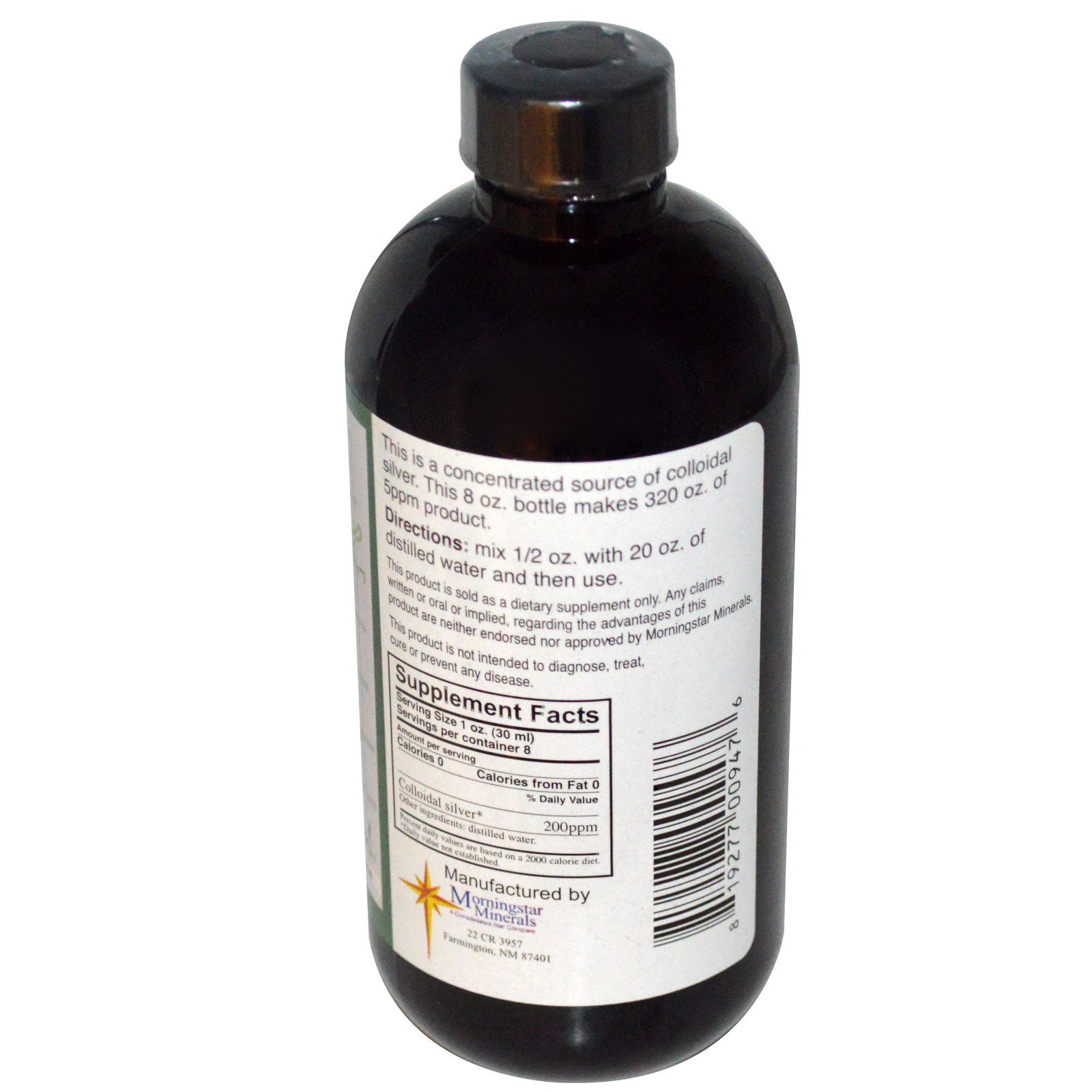 Morningstar Minerals, Silver Boost, Prata Coloidal, 236 ml (8 fl oz) - Imagem 2