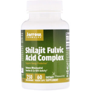 Jarrow Formulas, Complexo de Ácido Fúlvico Shilajit, 250 mg, 60 Cápsulas Vegetais