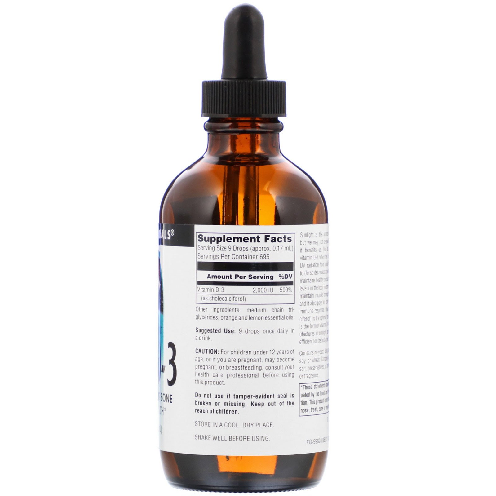 Source Naturals, Vitamina D-3, 118,28 ml (4 fl oz) - Imagem 2