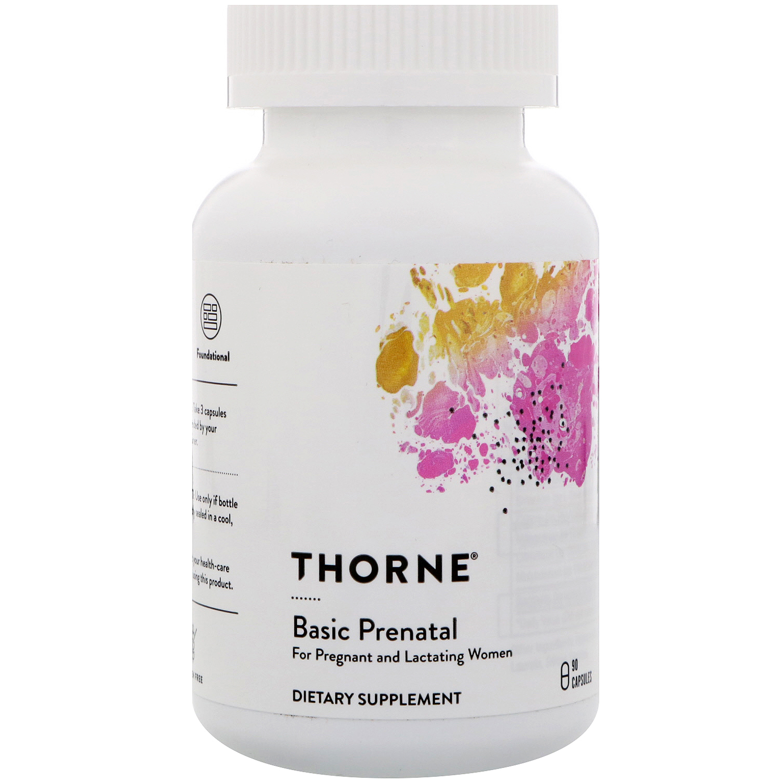 Thorne Research, Basic Prenatal, 90 Cápsulas