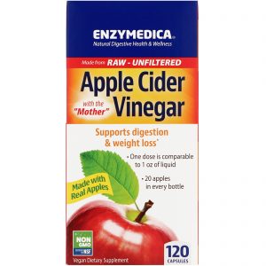 Comprar enzymedica, apple cider vinegar with the mother, 120 capsules preço no brasil alimentos & lanches vinagre de maçã suplemento importado loja 37 online promoção -
