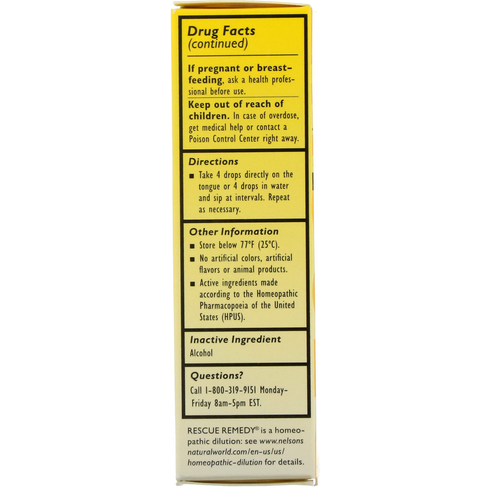 Bach, Original Flower Remedies, Rescue Remedy, Natural Stress Relief, 0.35 fl oz (10 ml) - Imagem 3